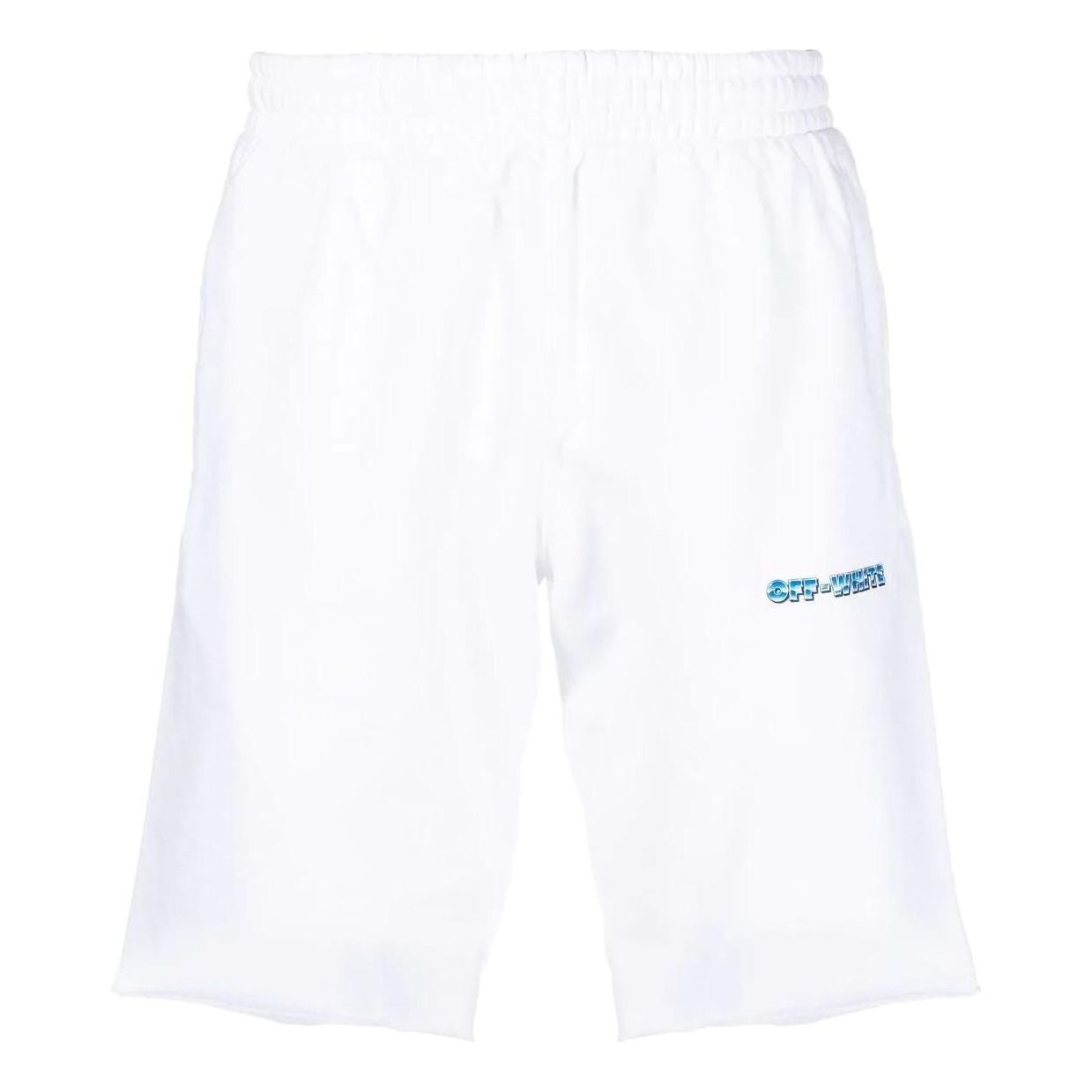 Men's OFF-WHITE FW22 Alphabet Logo Printing Casual Shorts Version White OMCI006S