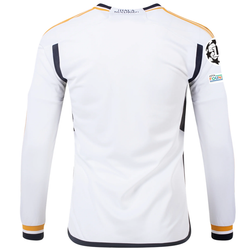 Image of adidas Real Madrid Long Sleeve Home Jersey w/ Champions League + Club World Cup