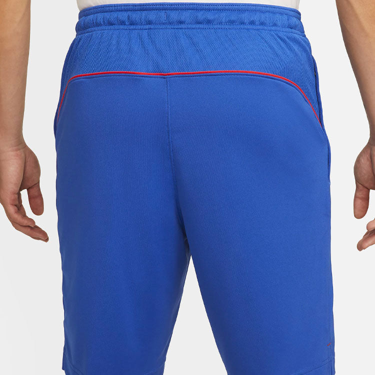 Image of Nike Dri-FIT FC Libero Solid Color Logo Straight Sports Shorts Blue DH9664-480