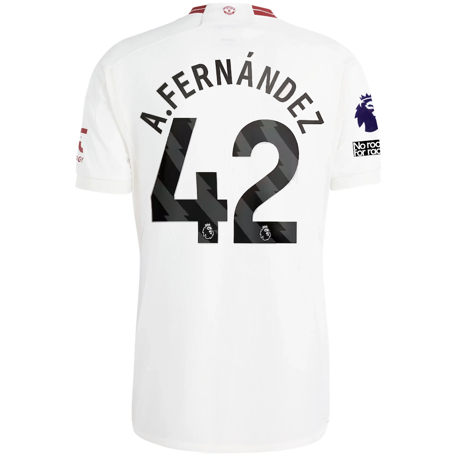 Image of adidas Manchester United Alvaro Fernandez Third Jersey w/ EPL + No Room For Raci