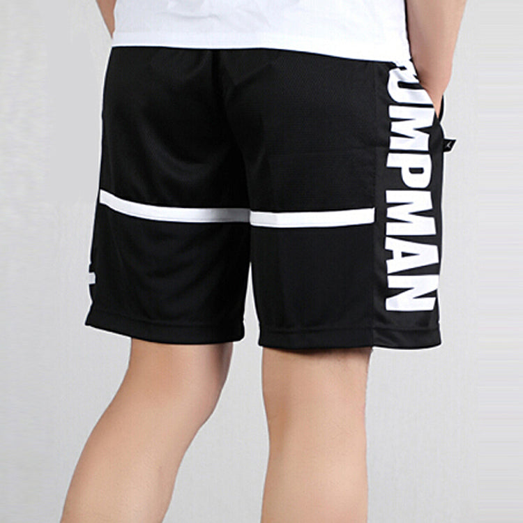 Image of Air Jordan Jumpman Basketball shorts 'Black White side logo' BQ8796-010