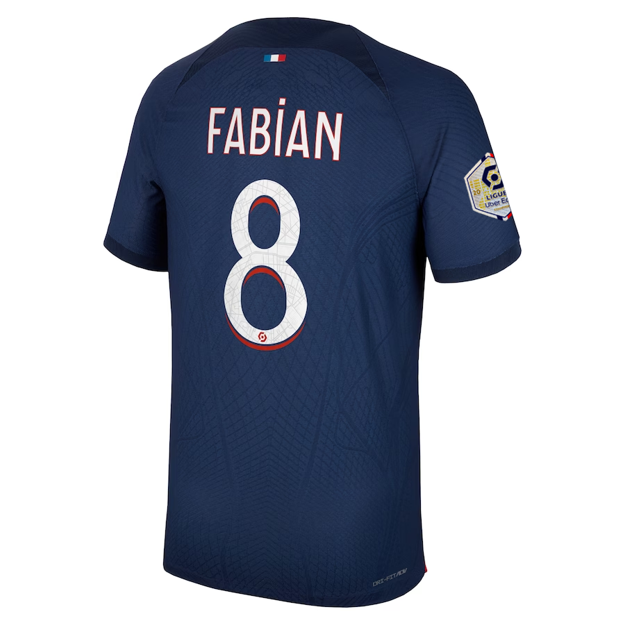 Image of Nike Paris Saint-Germain Authentic Match Fabian Home Jersey w/ Ligue 1 Champion