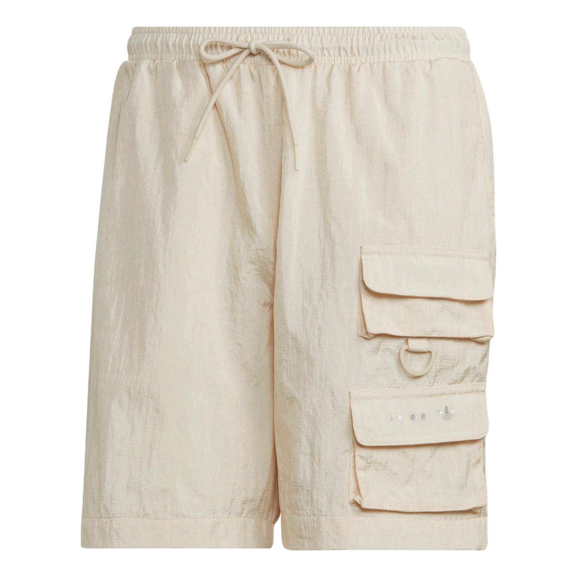 Image of adidas originals Solid Color Casual Sports Shorts Yellow White HK2741