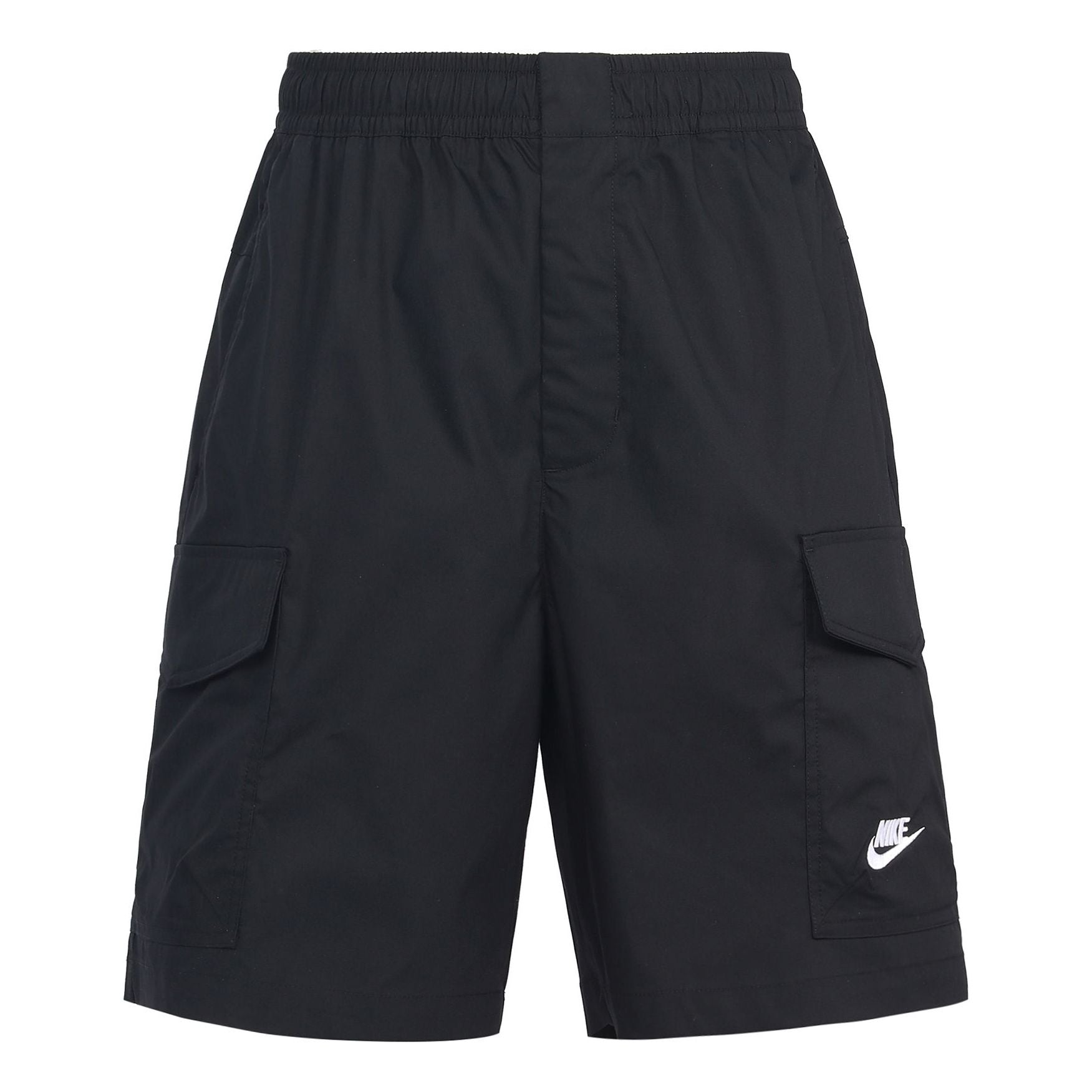 Image of Nike Sportswear Sport Essentials Solid Color Logo Embroidered Big Pocket Straigh