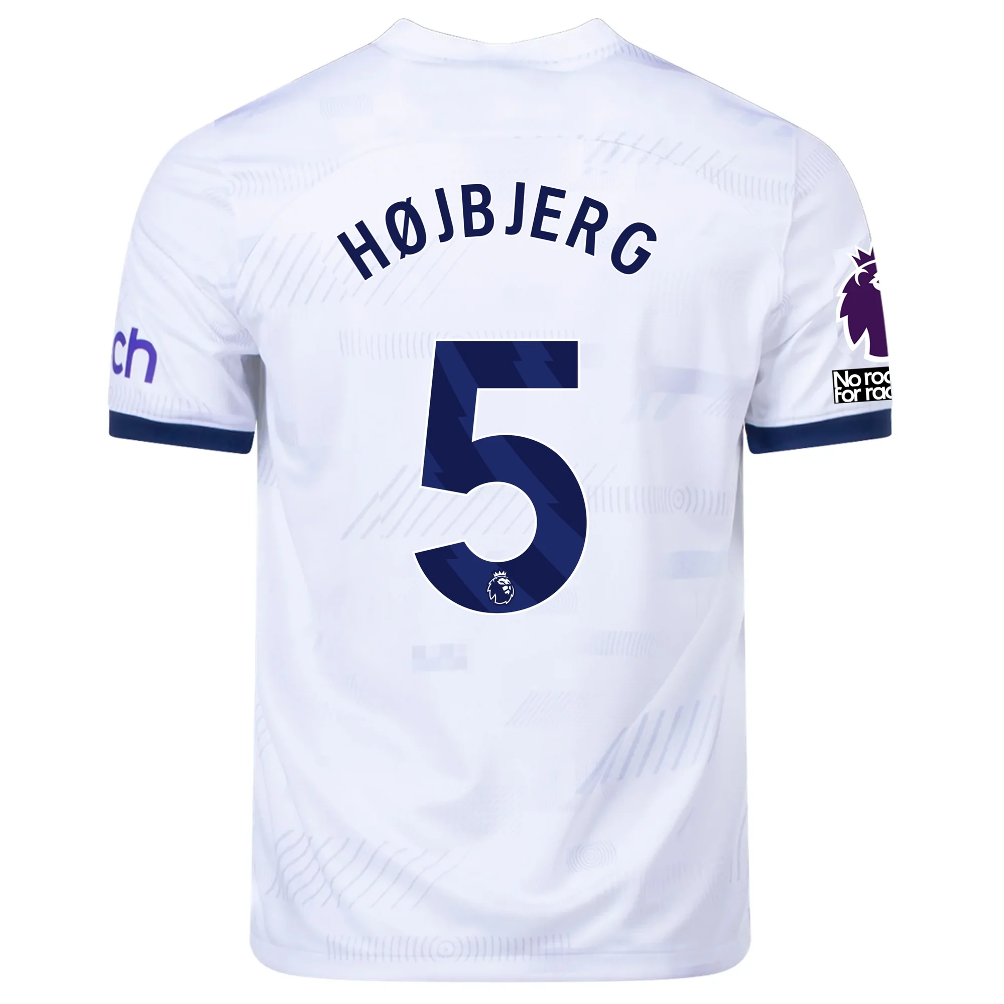 Image of Nike Tottenham Pierre-Emile Højbjerg Heimtrikot mit EPL + No Room For Racism Pat