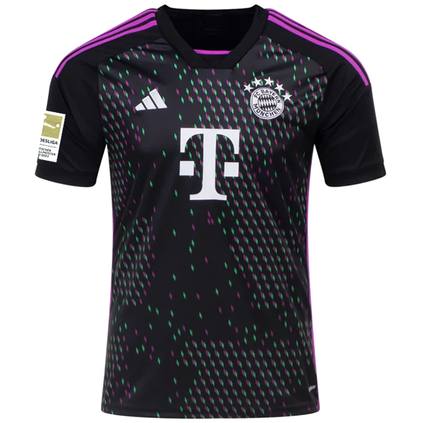 Image of adidas Bayern Munich Leon Goretzka Away Jersey w/ Bundesliga Champions Patch 23/