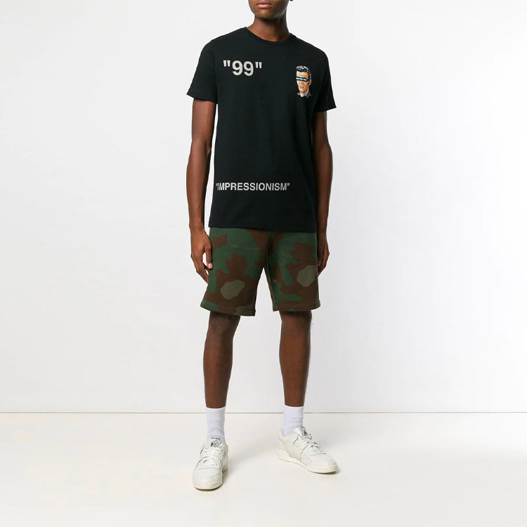 Image of OFF-WHITE Mens Camouflage Track Camouflage Logo OMCI006R190030169910