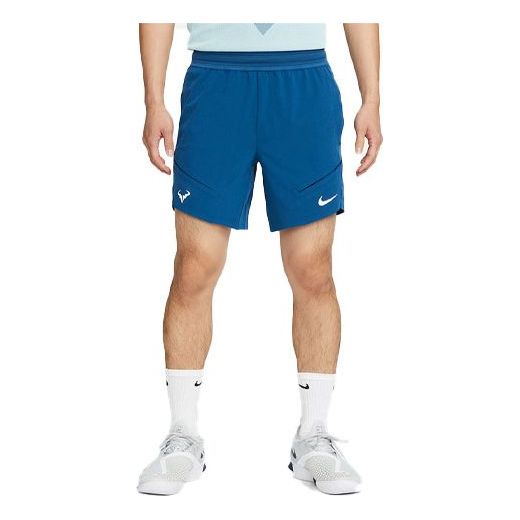 Men's Nike Solid Color Logo Tennis Sports Shorts Blue DD8544-476