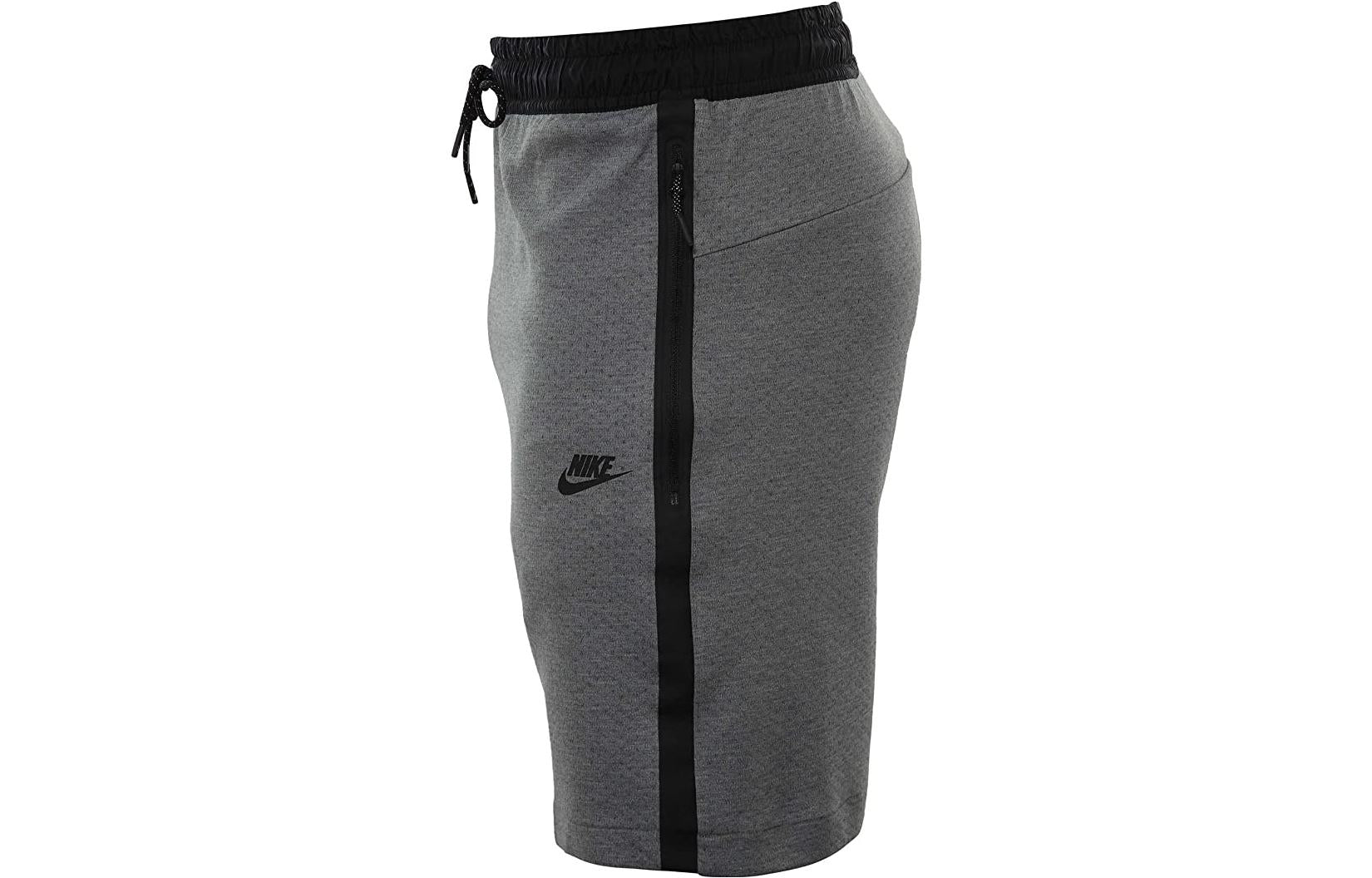 Image of Nike Tech Fleece Zip Short 'Carbon Heather Black' 833935-091
