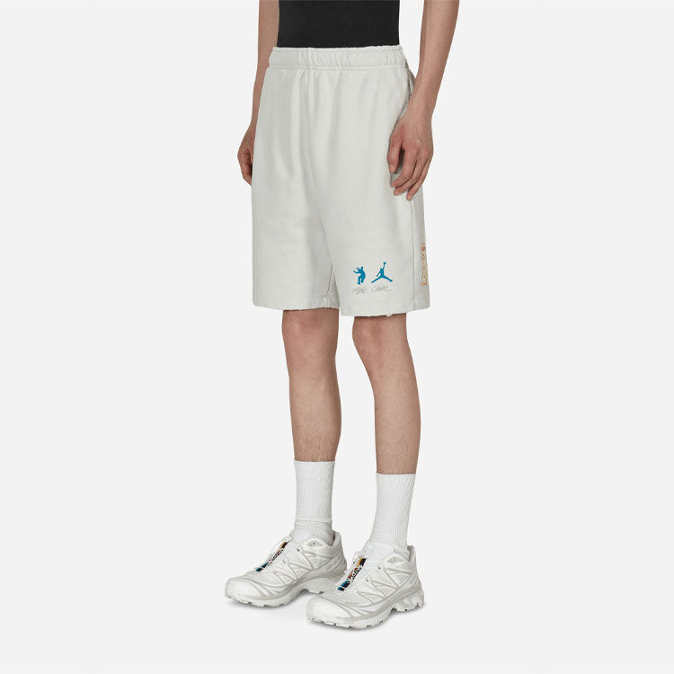 Image of Air Jordan x union Crossover Solid Color Logo Casual Sports Breathable Shorts As