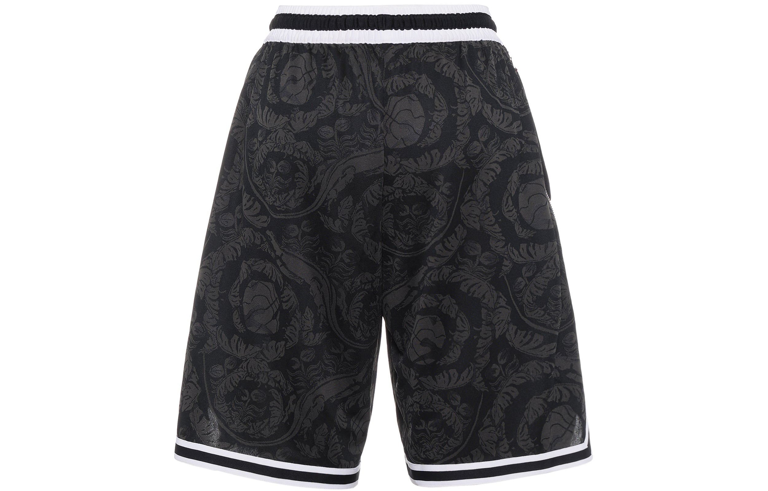 Image of Men's Nike Flowers Full Print Casual Sports Shorts Gray CV1905-011