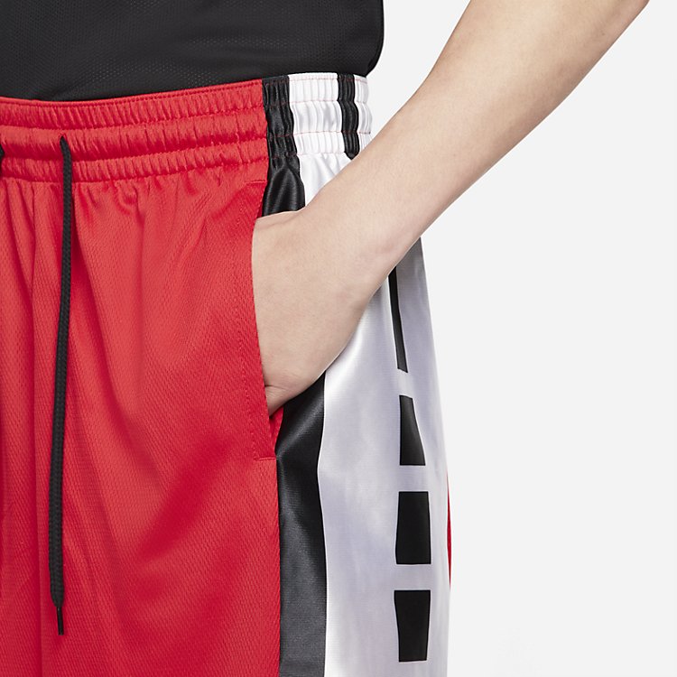 شورت كرة السلة Nike Dri-fit Elite باللون الأحمر الجامعي DH7142-657
