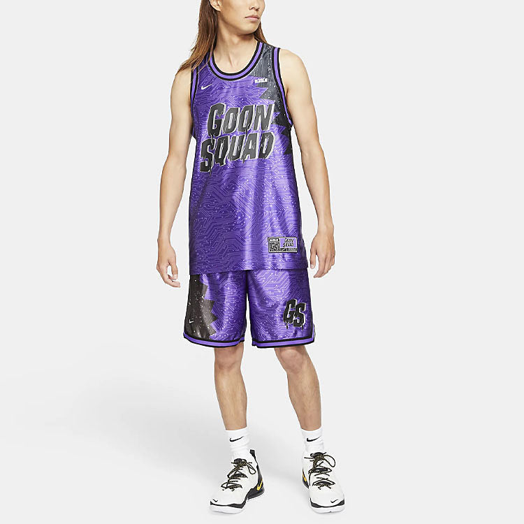 Image of Nike x Space Jam:A New Legacy LeBron Basketball Shorts 'Purple' DJ3876-560