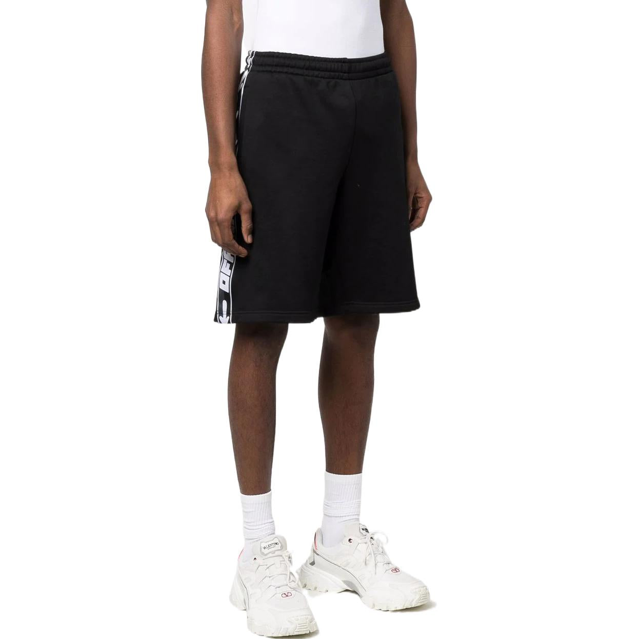 Men's OFF-WHITE FW22 Side Logo Elastic Waistband Sports Ordinary Version Black S
