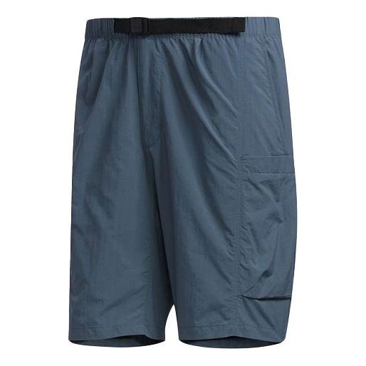 Image of adidas M Tec Wv Sho Sports Cargo Quick Dry Breathable Shorts Blue FM5403