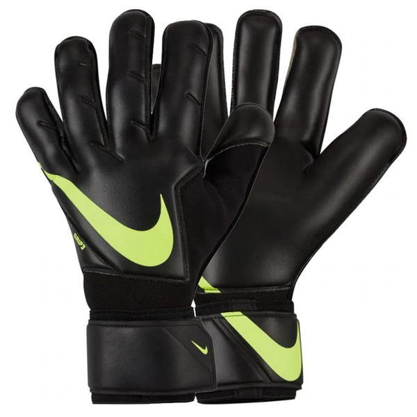 Image of Nike Grip 3 Goalkeeper Gloves (Black/Volt)
