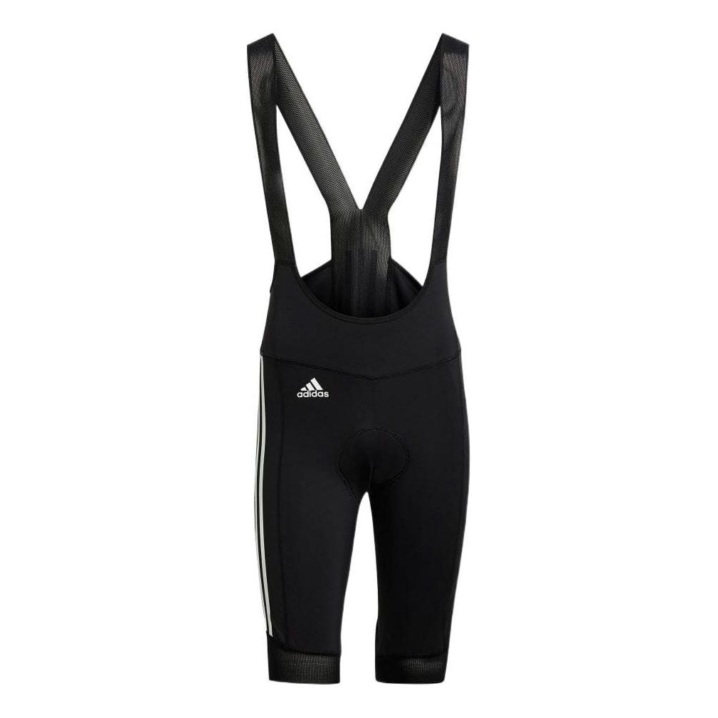 Image of Men's adidas Solid Color Side Stripe Logo Shorts Black GP8636