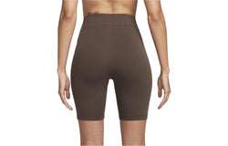 Image of (WMNS) Nike Sportswear Leg-A-See Bike Shorts 'Brown' DV7798-237