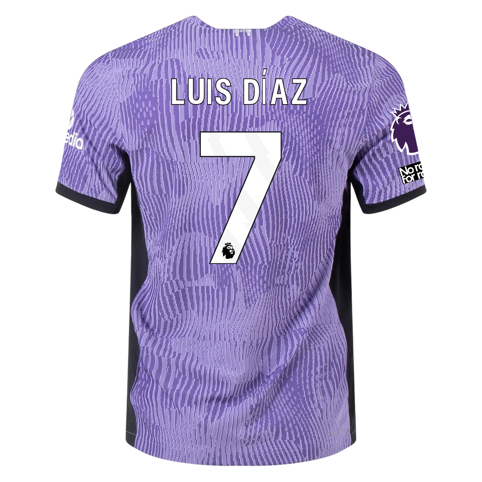قميص ليفربول الأصلي من Nike Luis Diaz Match Vaporknit الثالث مع الدوري الإنجليزي الممتاز + بدون مساحة