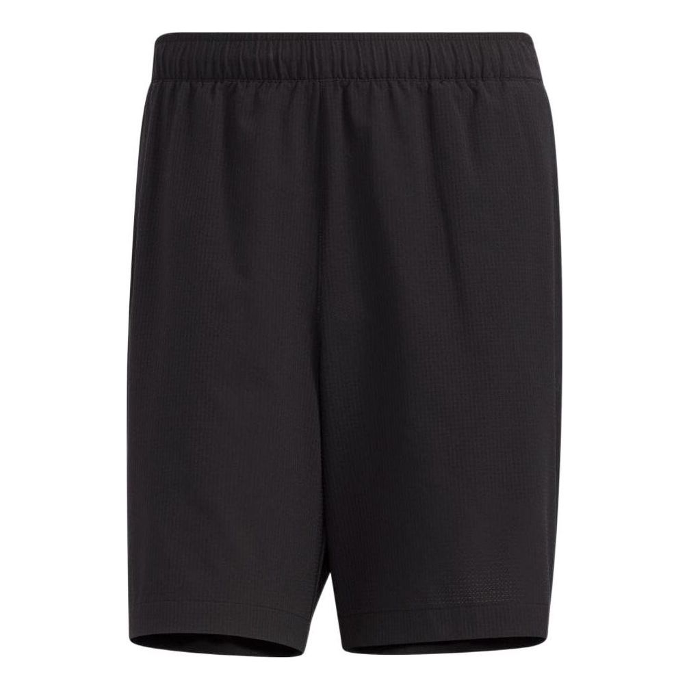 Image of adidas Solid Color Athletic Straight Drawstring Shorts Men's Black HD0024