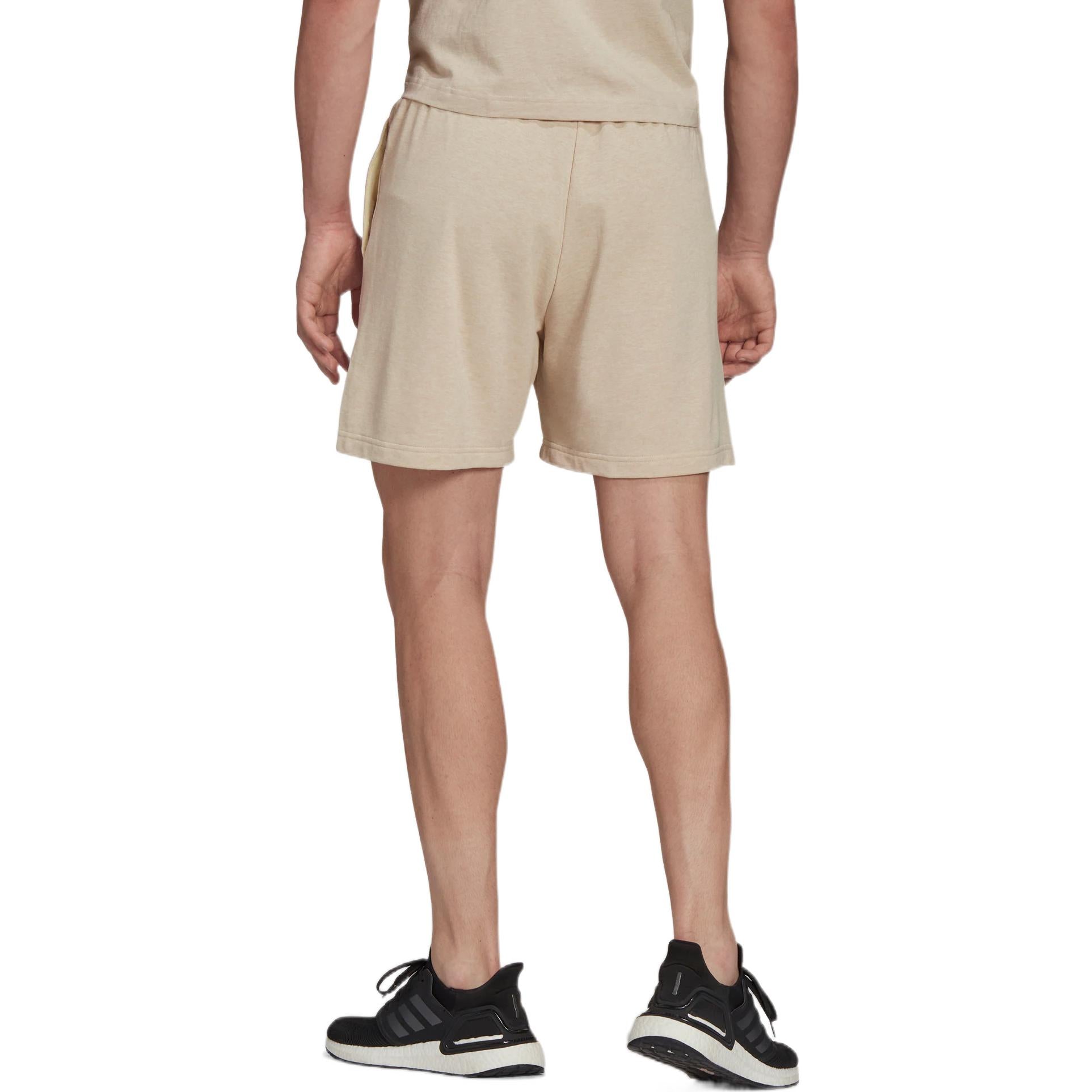 Image of Men's adidas BotanDyed Short Solid Color Straight Loose Shorts Light Khaki HE306