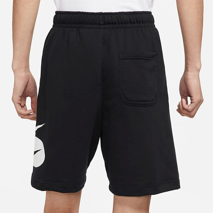 Nike Sportswear Contrasting Colors Logo Loose Lacing Casual Shorts Black DM5488-