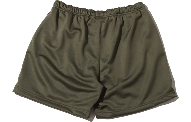 Image of Men's Nike Solid Color Minimalistic Elastic Waistband Logo Medium Olive Shorts D