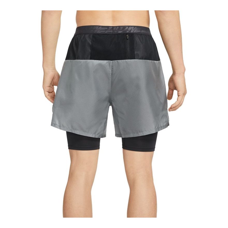 Men's Nike Dri-FIT Wild2-in-1 7 2 In 1 Running Sports Quick Dry Shorts Silver DD