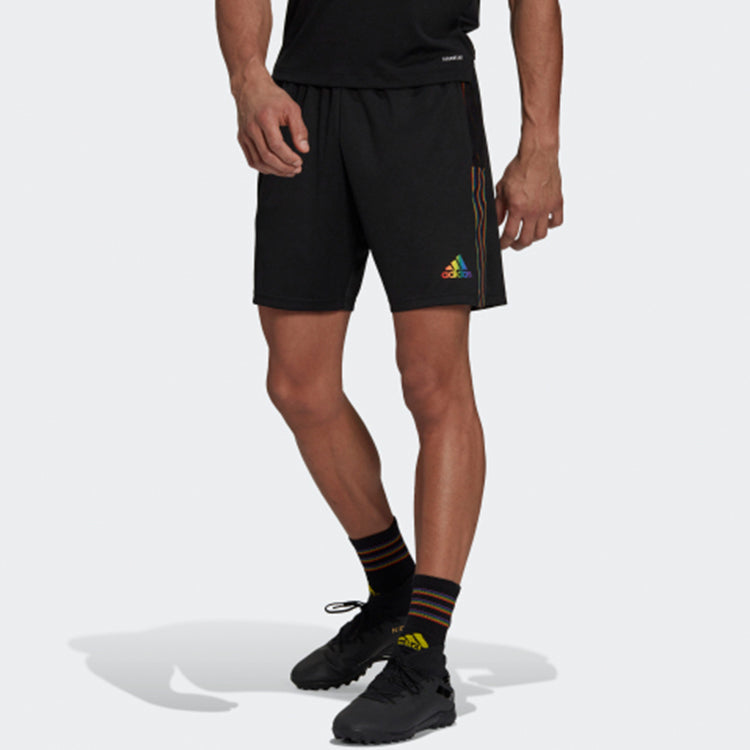 Image of adidas Tiro Sho Pride Soccer/Football Sports Shorts Black H37787