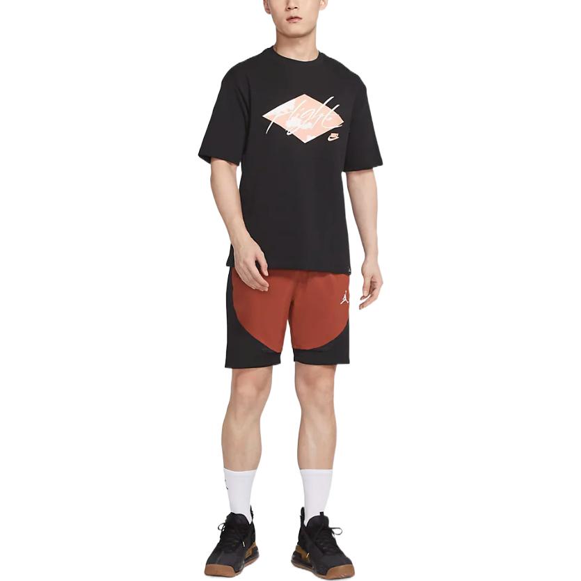 Image of Men's Air Jordan Dri-FIT Reflective Logo Colorblock Casual Shorts Black DM1830-6