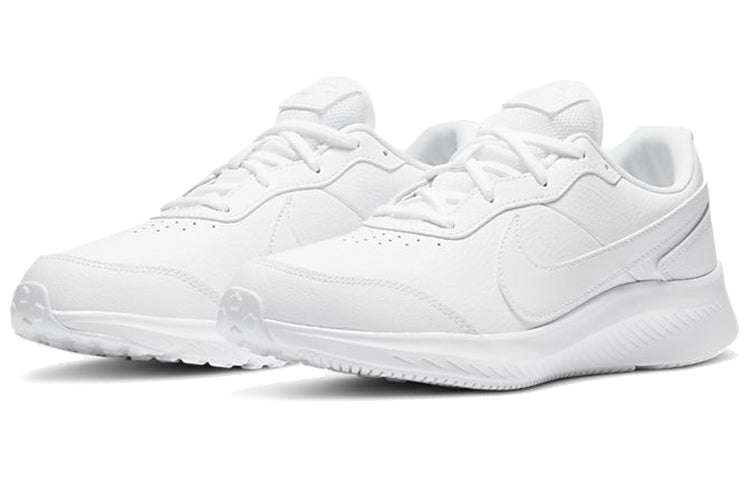 (GS) Nike Varsity Leather 'Triple White' CN9146-101