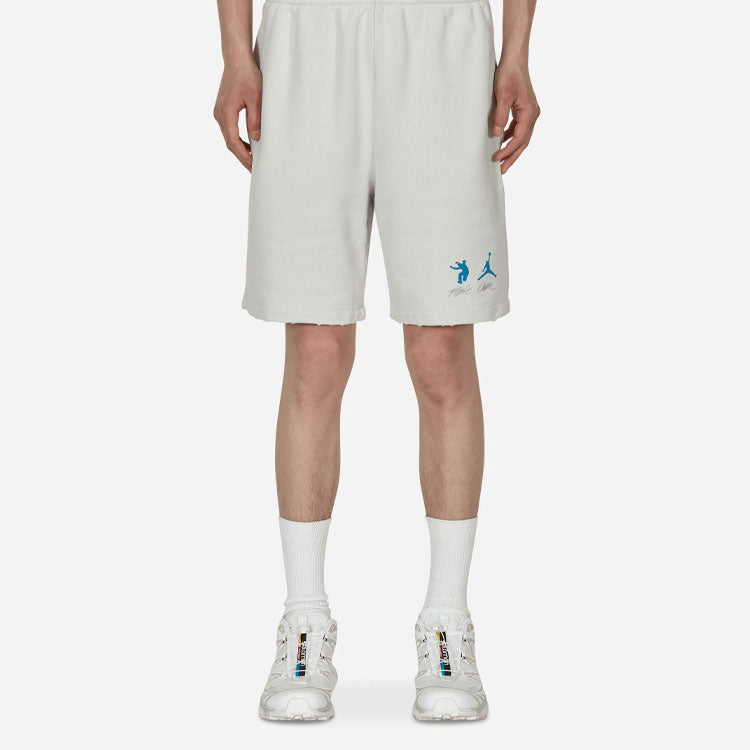 Image of Air Jordan x union Crossover Solid Color Logo Casual Sports Breathable Shorts As