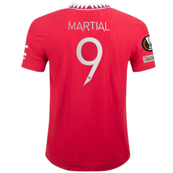 Image of adidas Manchester United Anthony Martial Authentic Home Jersey w/ Europa League