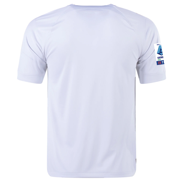 Image of Nike Inter Mailand Auswärtstrikot mit Serie A + Copa Italia Patches 23/24 (Weiß/Lyon