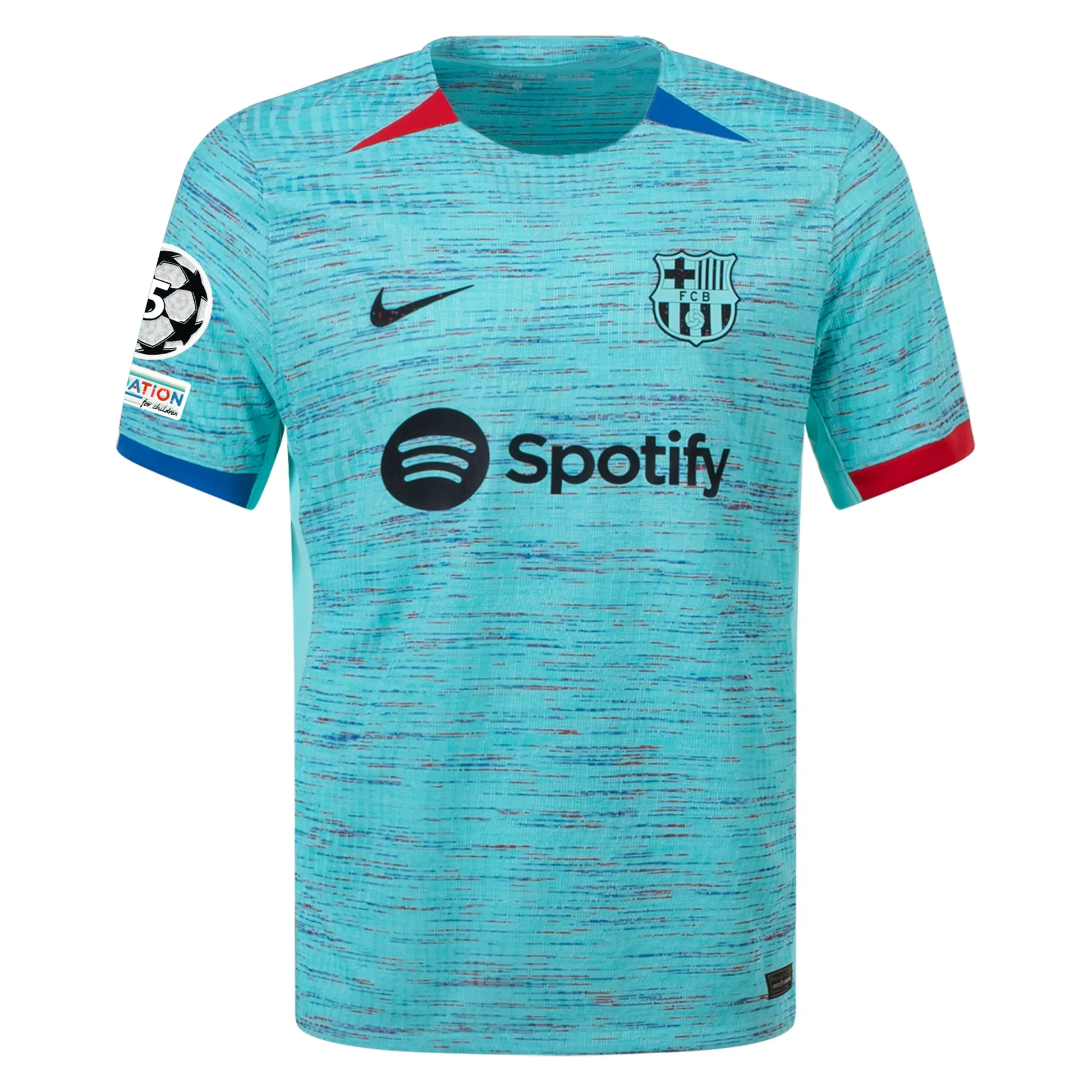 Nike Barcelona Authentic Lamine Yamal Match Vaporknit Third Jersey w/ Champions