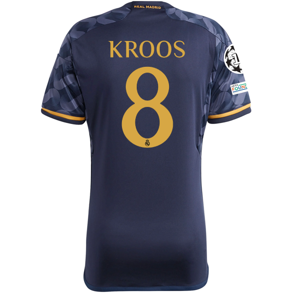 adidas Real Madrid Toni Kroos Away Jersey w/ Champions League + Club World Cup P