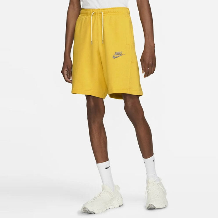 Men's Nike Solid Color Casual Sports Shorts Yellow DM5636-709