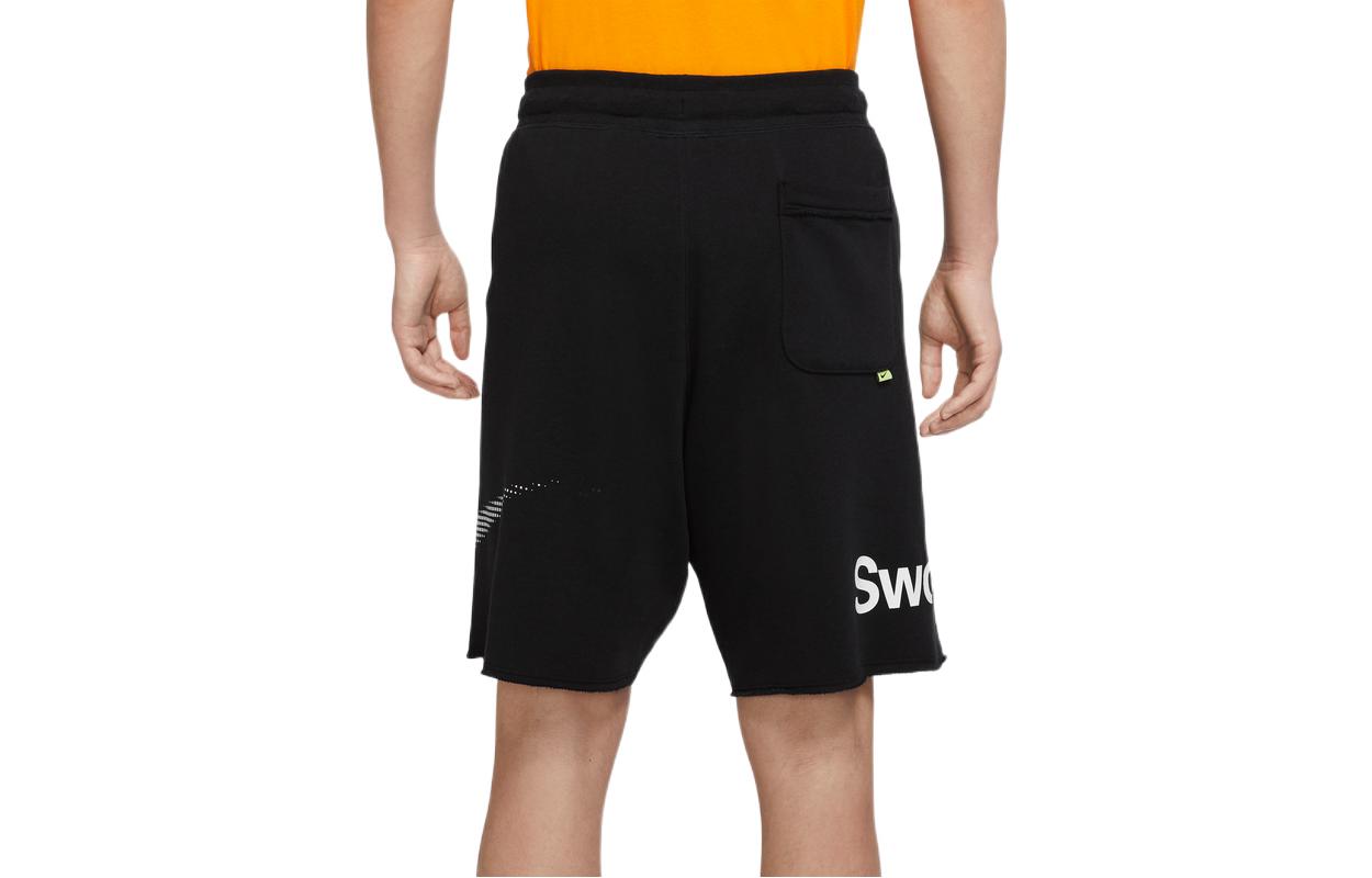 Nike Casual Sports Large Logo Printing Shorts Black DX6310-010