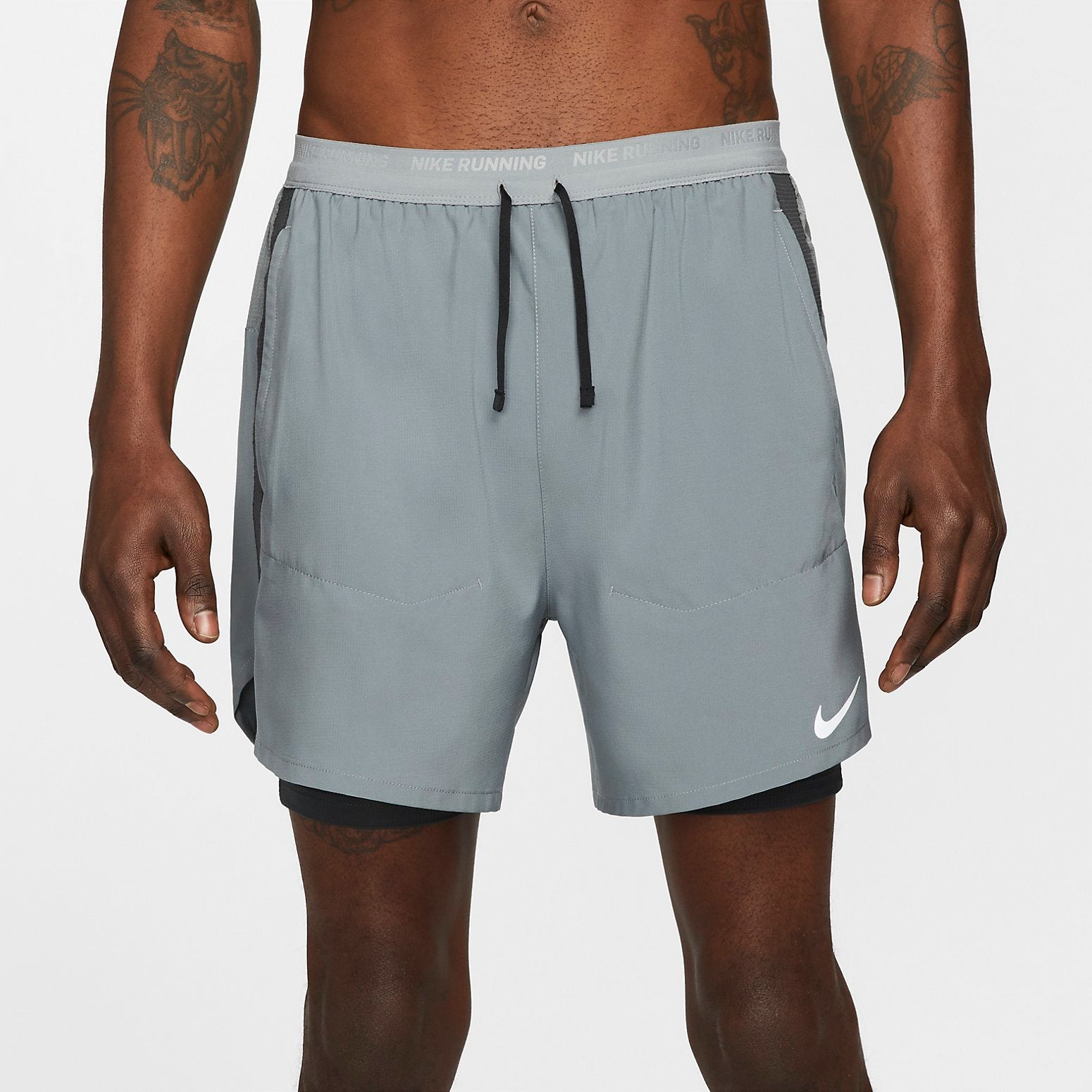 Nike Stride Dri-FIT Hybrid Running Shorts 'Sliver' DM4757-084