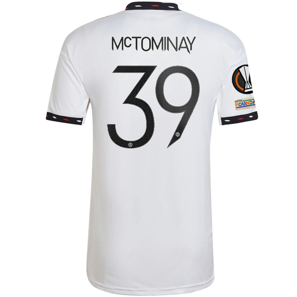 Image of adidas Manchester United Scott McTominay Away Jersey w/ Europa League Patches 22