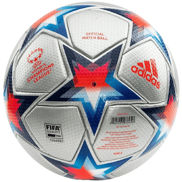 Adidas Womens Champions League Void Official Match Ball (Silver Metallic/Pantone