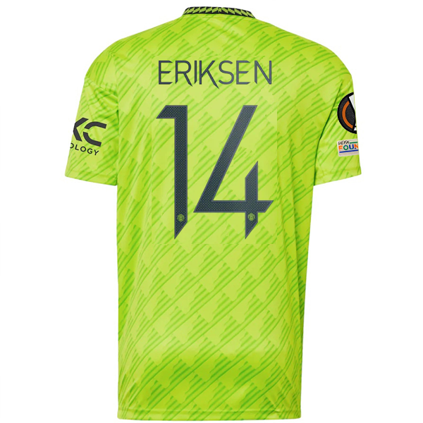 Image of adidas Manchester United Christian Eriksen Third Jersey w/ Europa League Patches