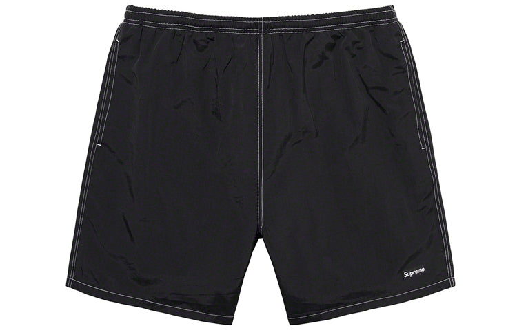 Image of Supreme SS20 Week 15 Arc Logo Water Short 'Black Red Yellowgreen' SUP-SS20-695