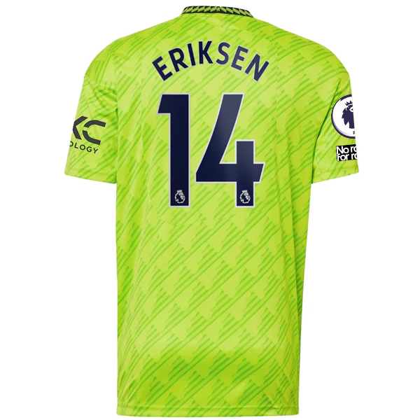 adidas Manchester United Christian Eriksen Third Jersey w/ EPL + No Room For Rac