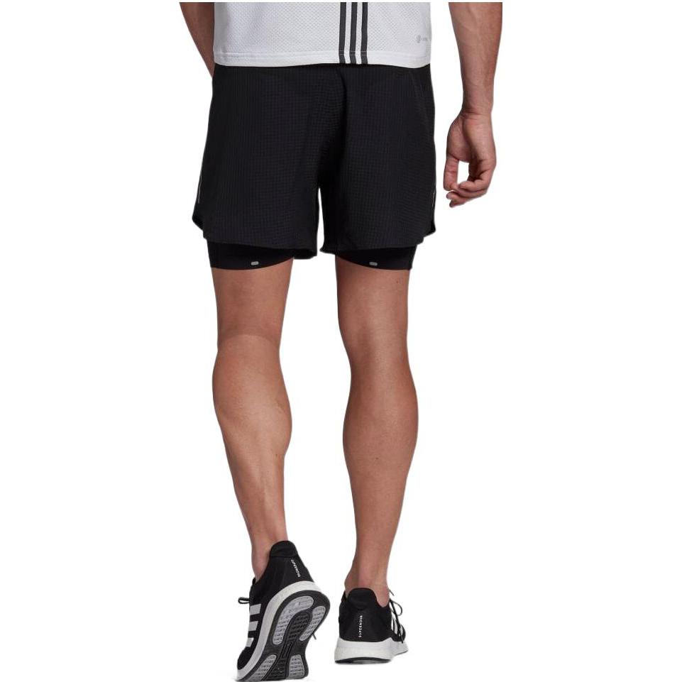 Image of Adidas Designed 4 Running Two-in-One Shorts 'Black' H58579