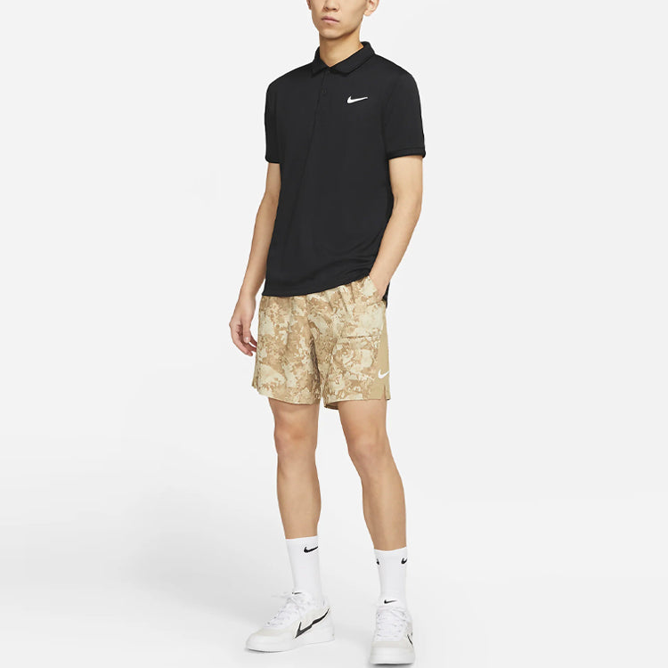 Image of Nike Court Flex Slam Camouflage Printing Running Sports Training Tennis Shorts C