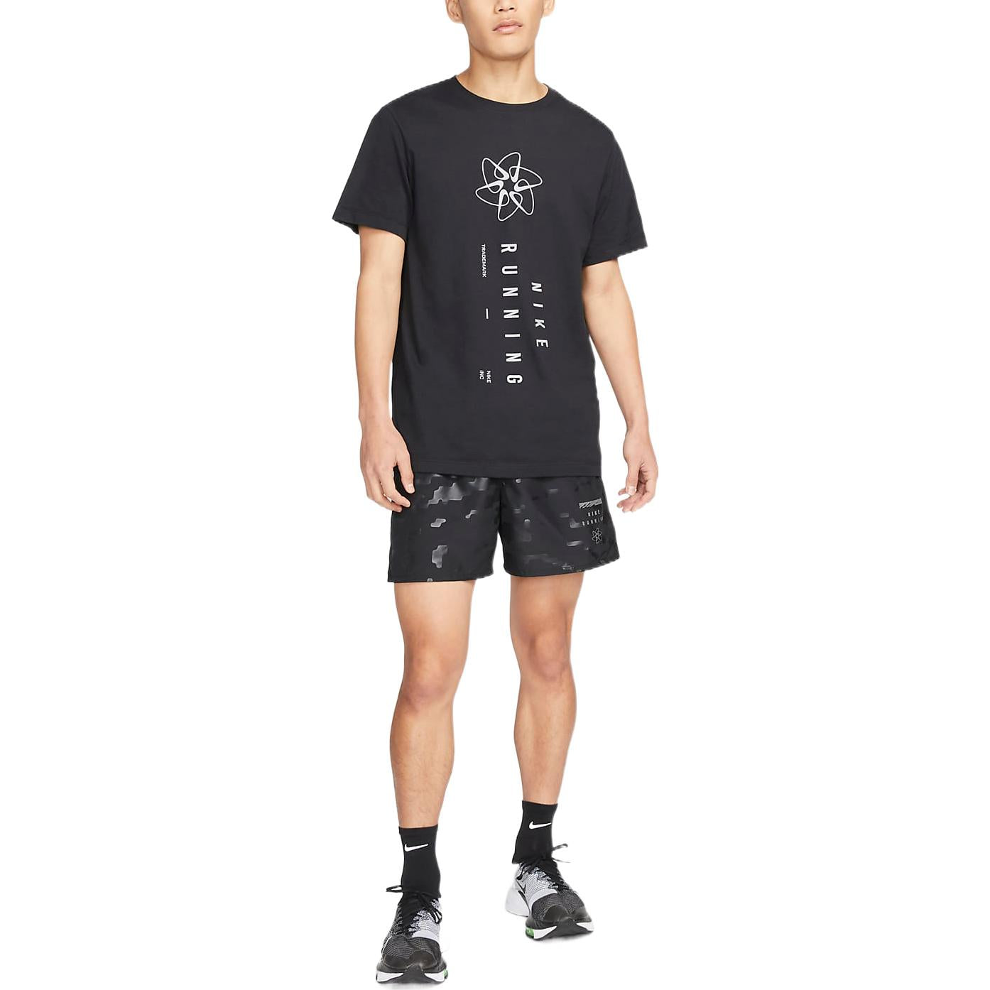Image of Men's Nike Casual Printing Black Straight Shorts DM4710-010