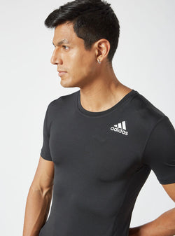 Image of Adidas Techfit Compression Running T-Shirt