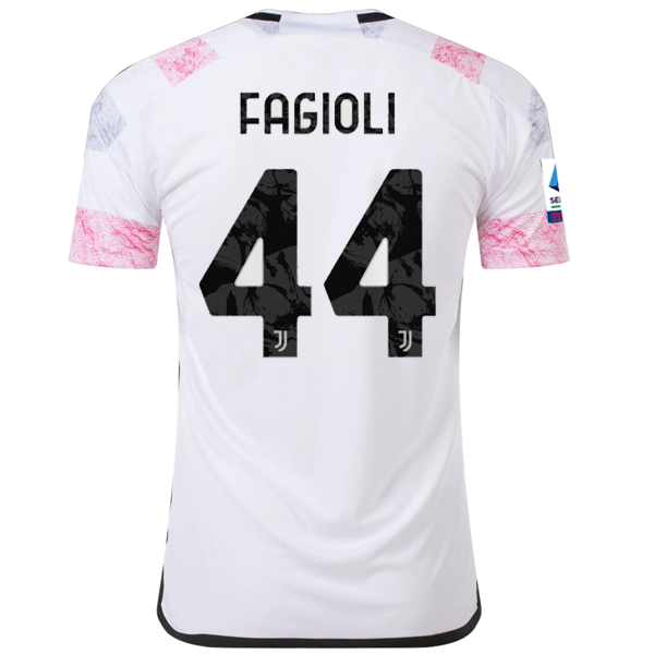 Image of adidas Juventus Fagioli Away Jersey w/ Serie A 23/24 (White)