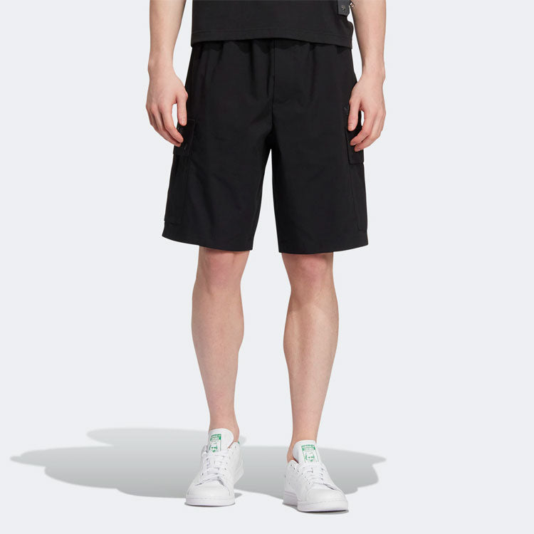 adidas originals x Charr Morita Crossover Logo Printing Straight Loose Shorts Bl